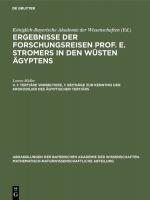 Cover-Bild Ergebnisse der Forschungsreisen Prof. E. Stromers in den Wüsten Ägyptens / Tertiäre Wirbeltiere, 1: Beiträge zur Kenntnis der Krokodilier des ägyptischen Tertiärs