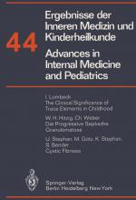 Cover-Bild Ergebnisse der Inneren Medizin und Kinderheilkunde/Advances in Internal Medicine and Pediatrics