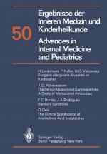 Cover-Bild Ergebnisse der Inneren Medizin und Kinderheilkunde / Advances in Internal Medicine and Pediatrics