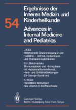 Cover-Bild Ergebnisse der Inneren Medizin und Kinderheilkunde / Advances in Internal Medicine and Pediatrics