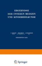 Cover-Bild Ergebnisse der Inneren Medizin und Kinderheilkunde