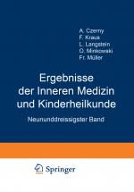 Cover-Bild Ergebnisse der Inneren Medizin und Kinderheilkunde