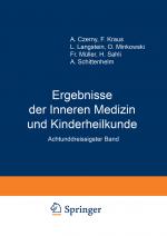 Cover-Bild Ergebnisse der Inneren Medizin und Kinderheilkunde