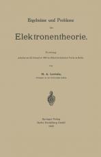 Cover-Bild Ergebnisse und Probleme der Elektronentheorie