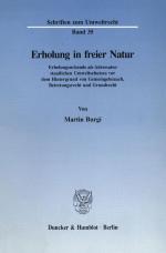 Cover-Bild Erholung in freier Natur.