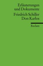 Cover-Bild Erläuterungen und Dokumente zu Friedrich Schiller: Don Karlos