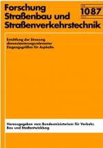 Cover-Bild Ermittlung der Streuung diminsionierungsrelevanter Eingangsgrößen für Asphalte