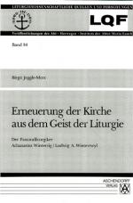 Cover-Bild Erneuerung der Kirche aus dem Geist der Liturgie