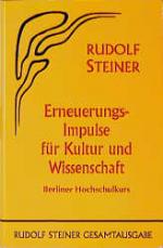 Cover-Bild Erneuerungs-Impulse für Kultur und Wissenschaft