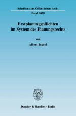 Cover-Bild Erstplanungspflichten im System des Planungsrechts.