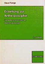 Cover-Bild Erziehung zur Anthroposophie