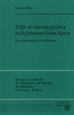 Cover-Bild Ethik als scientia practica nach Johannes Duns Scotus