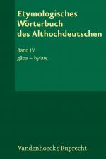 Cover-Bild Etymologisches Wörterbuch des Althochdeutschen, Band 4