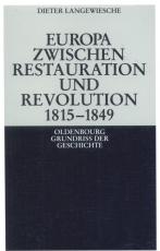 Cover-Bild Europa zwischen Restauration und Revolution 1815-1849