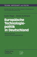 Cover-Bild Europäische Technologiepolitik in Deutschland