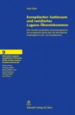 Cover-Bild Europäischer Justizraum und revidiertes Lugano-Übereinkommen