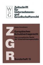 Cover-Bild Europäisches Schuldvertragsrecht