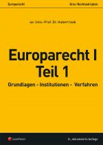 Cover-Bild Europarecht I - Teil 1