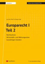 Cover-Bild Europarecht I – Teil 2 (Skriptum)
