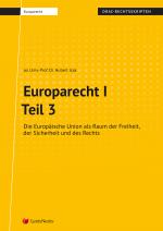 Cover-Bild Europarecht I – Teil 3 (Skriptum)