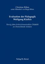 Cover-Bild Evaluation der Pädagogik Wolfgang Klafkis