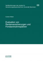 Cover-Bild Evaluation von Rentenversicherungen und Fondsentnahmeplänen