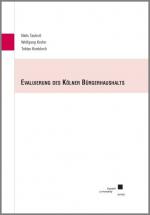 Cover-Bild Evaluierung des Kölner Bürgerhaushalts