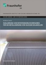 Cover-Bild Evaluierung von Rotationsdruckverfahren für die Metallisierung von Silicium-Solarzellen.