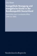Cover-Bild Evangelikale Bewegung und evangelische Kirche in der Bundesrepublik Deutschland