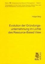 Cover-Bild Evolution der Gründungsunternehmung im Lichte des Resource-Based View