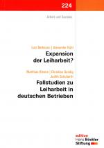 Cover-Bild Expansion der Leiharbeit? Fallstudien zu Leiharbeit in Deutschen Betrieben