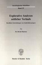 Cover-Bild Explorative Analysen zeitlicher Verläufe.