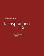 Cover-Bild fachsprachen I-IX