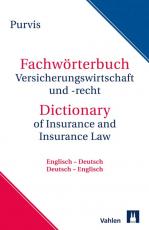 Cover-Bild Fachwörterbuch Versicherungswirtschaft und Recht