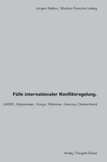 Cover-Bild Fälle internationaler Konfliktregelung.