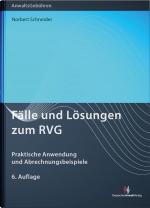 Cover-Bild Fälle und Lösungen zum RVG