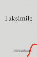 Cover-Bild Faksimile 3 Handschriften aus dem Goethe- und Schiller-Archiv