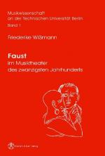 Cover-Bild Faust im Musiktheater des zwanzigsten Jahrhunderts