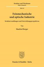 Cover-Bild Feinmechanische und optische Industrie.