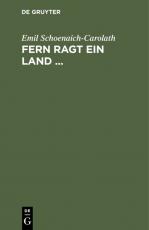 Cover-Bild Fern ragt ein Land ...