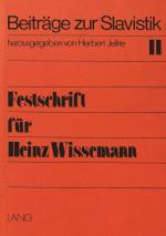 Cover-Bild Festschrift für Heinz Wissemann