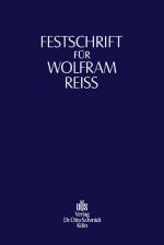 Cover-Bild Festschrift für Wolfram Reiß zum 65. Geburtstag