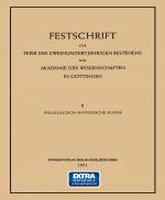 Cover-Bild Festschrift zur Feier des Zweihundertjährigen Bestehens der Akademie der Wissenschaften in Göttingen
