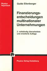 Cover-Bild Finanzierungsentscheidungen multinationaler Unternehmungen