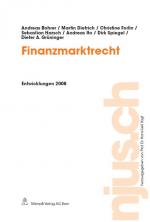 Cover-Bild Finanzmarktrecht, Entwicklungen 2008