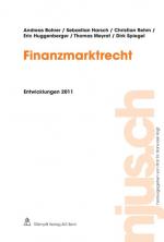 Cover-Bild Finanzmarktrecht, Entwicklungen 2011