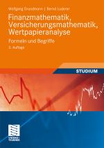 Cover-Bild Finanzmathematik, Versicherungsmathematik, Wertpapieranalyse