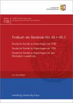 Cover-Bild Findbuch des Bestandes Abt. 65.1-65.3