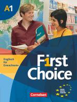 Cover-Bild First Choice - Englisch für Erwachsene - A1