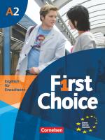 Cover-Bild First Choice - Englisch für Erwachsene - A2